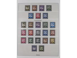 1945/90, ungebrauchte und postfrische Sammlung, oftmals komplett, dabei Bund/Berlin und DDR, DDR mit guten Dienstmarken inkl.