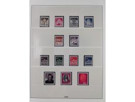 1945/90, ungebrauchte und postfrische Sammlung, oftmals komplett, dabei Bund/Berlin und DDR, DDR mit guten Dienstmarken inkl.