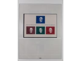 1945/90, ungebrauchte und postfrische Sammlung, oftmals komplett, dabei Bund/Berlin und DDR, DDR mit guten Dienstmarken inkl.