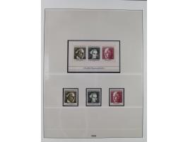 1945/90, ungebrauchte und postfrische Sammlung, oftmals komplett, dabei Bund/Berlin und DDR, DDR mit guten Dienstmarken inkl.