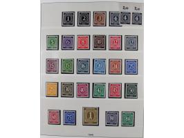 1945/90, ungebrauchte und postfrische Sammlung, oftmals komplett, dabei Bund/Berlin und DDR, DDR mit guten Dienstmarken inkl.