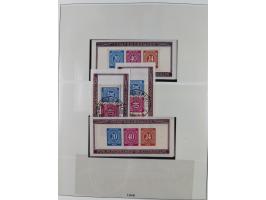 1945/90, ungebrauchte und postfrische Sammlung, oftmals komplett, dabei Bund/Berlin und DDR, DDR mit guten Dienstmarken inkl.