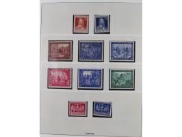 1945/90, ungebrauchte und postfrische Sammlung, oftmals komplett, dabei Bund/Berlin und DDR, DDR mit guten Dienstmarken inkl.