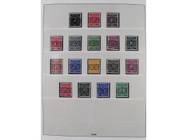 1945/90, ungebrauchte und postfrische Sammlung, oftmals komplett, dabei Bund/Berlin und DDR, DDR mit guten Dienstmarken inkl.