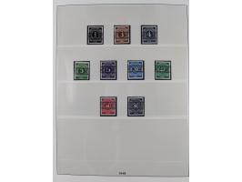 1945/90, ungebrauchte und postfrische Sammlung, oftmals komplett, dabei Bund/Berlin und DDR, DDR mit guten Dienstmarken inkl.