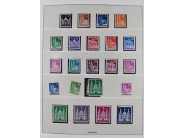 1945/90, ungebrauchte und postfrische Sammlung, oftmals komplett, dabei Bund/Berlin und DDR, DDR mit guten Dienstmarken inkl.