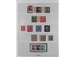 1945/90, ungebrauchte und postfrische Sammlung, oftmals komplett, dabei Bund/Berlin und DDR, DDR mit guten Dienstmarken inkl.