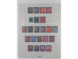 1945/90, ungebrauchte und postfrische Sammlung, oftmals komplett, dabei Bund/Berlin und DDR, DDR mit guten Dienstmarken inkl.