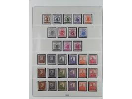 1945/90, ungebrauchte und postfrische Sammlung, oftmals komplett, dabei Bund/Berlin und DDR, DDR mit guten Dienstmarken inkl.