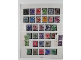 1945/90, ungebrauchte und postfrische Sammlung, oftmals komplett, dabei Bund/Berlin und DDR, DDR mit guten Dienstmarken inkl.