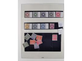 1945/90, ungebrauchte und postfrische Sammlung, oftmals komplett, dabei Bund/Berlin und DDR, DDR mit guten Dienstmarken inkl.