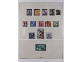 1945/90, ungebrauchte und postfrische Sammlung, oftmals komplett, dabei Bund/Berlin und DDR, DDR mit guten Dienstmarken inkl.