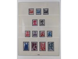 1945/90, ungebrauchte und postfrische Sammlung, oftmals komplett, dabei Bund/Berlin und DDR, DDR mit guten Dienstmarken inkl.