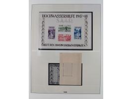 1945/90, ungebrauchte und postfrische Sammlung, oftmals komplett, dabei Bund/Berlin und DDR, DDR mit guten Dienstmarken inkl.