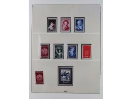 1945/90, ungebrauchte und postfrische Sammlung, oftmals komplett, dabei Bund/Berlin und DDR, DDR mit guten Dienstmarken inkl.