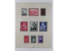 1945/90, ungebrauchte und postfrische Sammlung, oftmals komplett, dabei Bund/Berlin und DDR, DDR mit guten Dienstmarken inkl.