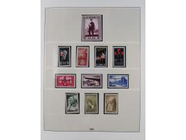 1945/90, ungebrauchte und postfrische Sammlung, oftmals komplett, dabei Bund/Berlin und DDR, DDR mit guten Dienstmarken inkl.