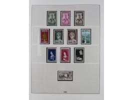 1945/90, ungebrauchte und postfrische Sammlung, oftmals komplett, dabei Bund/Berlin und DDR, DDR mit guten Dienstmarken inkl.