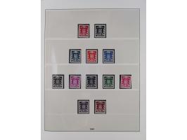 1945/90, ungebrauchte und postfrische Sammlung, oftmals komplett, dabei Bund/Berlin und DDR, DDR mit guten Dienstmarken inkl.
