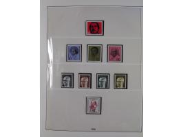 1945/90, ungebrauchte und postfrische Sammlung, oftmals komplett, dabei Bund/Berlin und DDR, DDR mit guten Dienstmarken inkl.