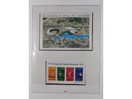 1945/90, ungebrauchte und postfrische Sammlung, oftmals komplett, dabei Bund/Berlin und DDR, DDR mit guten Dienstmarken inkl.