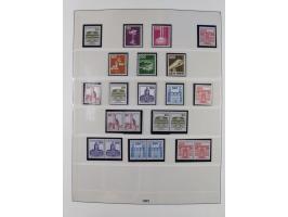 1945/90, ungebrauchte und postfrische Sammlung, oftmals komplett, dabei Bund/Berlin und DDR, DDR mit guten Dienstmarken inkl.