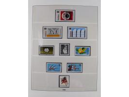 1945/90, ungebrauchte und postfrische Sammlung, oftmals komplett, dabei Bund/Berlin und DDR, DDR mit guten Dienstmarken inkl.