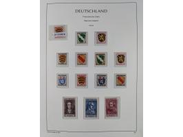 1945/90, ungebrauchte und postfrische Sammlung, oftmals komplett, dabei Bund/Berlin und DDR, DDR mit guten Dienstmarken inkl.