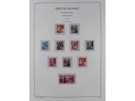 1945/90, ungebrauchte und postfrische Sammlung, oftmals komplett, dabei Bund/Berlin und DDR, DDR mit guten Dienstmarken inkl.