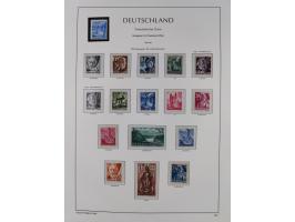 1945/90, ungebrauchte und postfrische Sammlung, oftmals komplett, dabei Bund/Berlin und DDR, DDR mit guten Dienstmarken inkl.