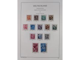 1945/90, ungebrauchte und postfrische Sammlung, oftmals komplett, dabei Bund/Berlin und DDR, DDR mit guten Dienstmarken inkl.