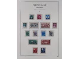 1945/90, ungebrauchte und postfrische Sammlung, oftmals komplett, dabei Bund/Berlin und DDR, DDR mit guten Dienstmarken inkl.