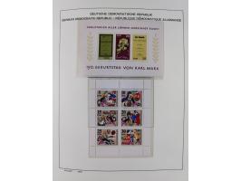 1945/90, ungebrauchte und postfrische Sammlung, oftmals komplett, dabei Bund/Berlin und DDR, DDR mit guten Dienstmarken inkl.