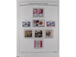 1945/90, ungebrauchte und postfrische Sammlung, oftmals komplett, dabei Bund/Berlin und DDR, DDR mit guten Dienstmarken inkl.