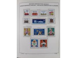 1945/90, ungebrauchte und postfrische Sammlung, oftmals komplett, dabei Bund/Berlin und DDR, DDR mit guten Dienstmarken inkl.