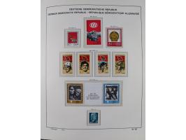 1945/90, ungebrauchte und postfrische Sammlung, oftmals komplett, dabei Bund/Berlin und DDR, DDR mit guten Dienstmarken inkl.