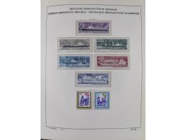 1945/90, ungebrauchte und postfrische Sammlung, oftmals komplett, dabei Bund/Berlin und DDR, DDR mit guten Dienstmarken inkl.