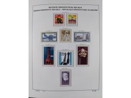1945/90, ungebrauchte und postfrische Sammlung, oftmals komplett, dabei Bund/Berlin und DDR, DDR mit guten Dienstmarken inkl.