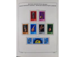 1945/90, ungebrauchte und postfrische Sammlung, oftmals komplett, dabei Bund/Berlin und DDR, DDR mit guten Dienstmarken inkl.