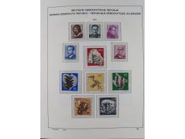 1945/90, ungebrauchte und postfrische Sammlung, oftmals komplett, dabei Bund/Berlin und DDR, DDR mit guten Dienstmarken inkl.