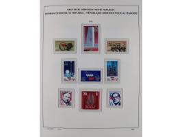 1945/90, ungebrauchte und postfrische Sammlung, oftmals komplett, dabei Bund/Berlin und DDR, DDR mit guten Dienstmarken inkl.