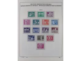 1945/90, ungebrauchte und postfrische Sammlung, oftmals komplett, dabei Bund/Berlin und DDR, DDR mit guten Dienstmarken inkl.