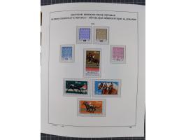 1945/90, ungebrauchte und postfrische Sammlung, oftmals komplett, dabei Bund/Berlin und DDR, DDR mit guten Dienstmarken inkl.