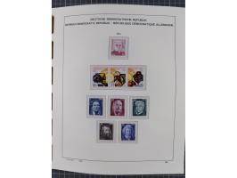 1945/90, ungebrauchte und postfrische Sammlung, oftmals komplett, dabei Bund/Berlin und DDR, DDR mit guten Dienstmarken inkl.