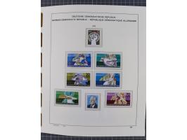 1945/90, ungebrauchte und postfrische Sammlung, oftmals komplett, dabei Bund/Berlin und DDR, DDR mit guten Dienstmarken inkl.