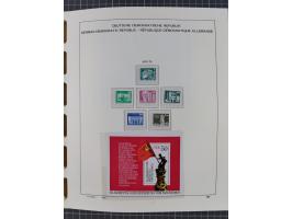 1945/90, ungebrauchte und postfrische Sammlung, oftmals komplett, dabei Bund/Berlin und DDR, DDR mit guten Dienstmarken inkl.