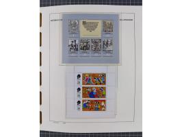 1945/90, ungebrauchte und postfrische Sammlung, oftmals komplett, dabei Bund/Berlin und DDR, DDR mit guten Dienstmarken inkl.