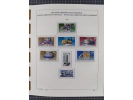 1945/90, ungebrauchte und postfrische Sammlung, oftmals komplett, dabei Bund/Berlin und DDR, DDR mit guten Dienstmarken inkl.