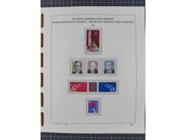 1945/90, ungebrauchte und postfrische Sammlung, oftmals komplett, dabei Bund/Berlin und DDR, DDR mit guten Dienstmarken inkl.