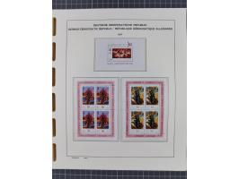 1945/90, ungebrauchte und postfrische Sammlung, oftmals komplett, dabei Bund/Berlin und DDR, DDR mit guten Dienstmarken inkl.